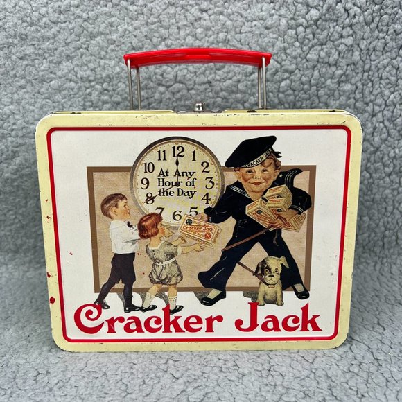 Cracker Jack Kitchen Vintage Cracker Jack Metal Lunch Box 20 Unisex
